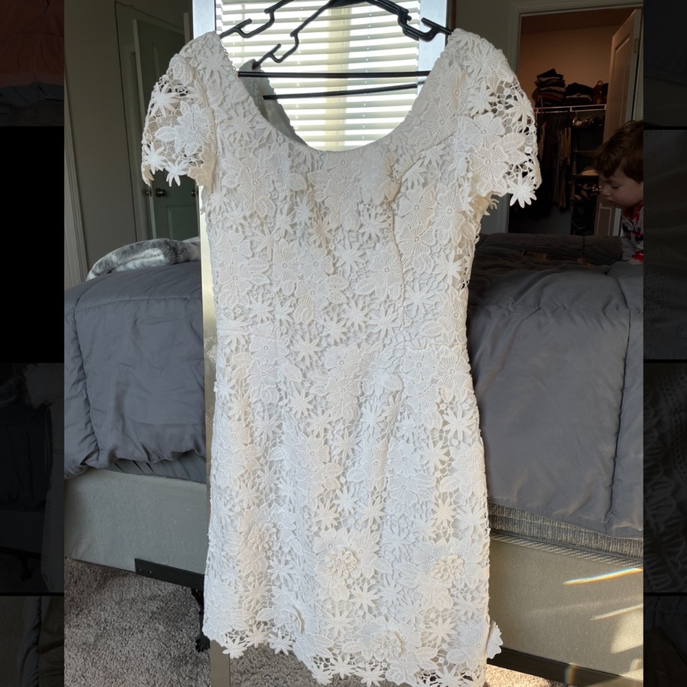 Lilly Pulitzer White Lace Dress